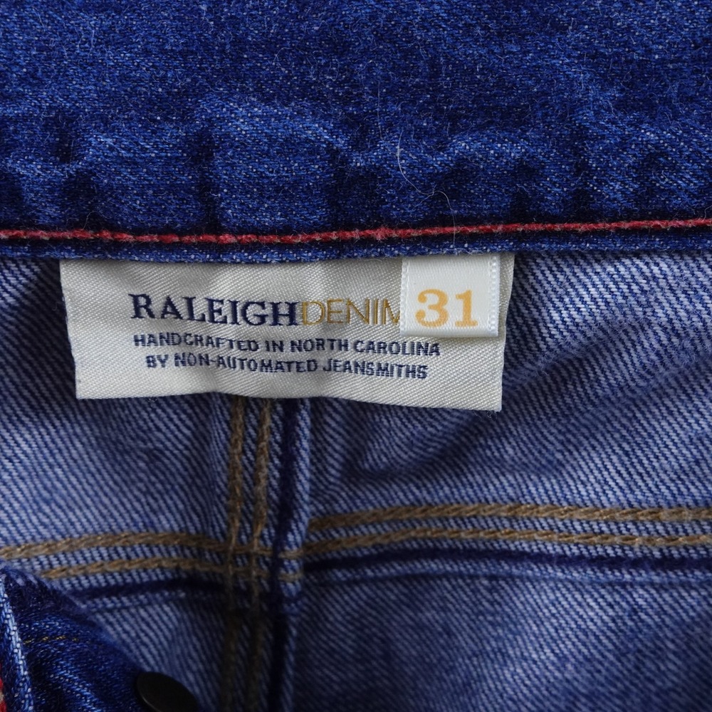 Raleigh Men 31x30 Denim Jones White Oak Cone Denim Selvedge Jeans Handcrafted US - Picture 3 of 11